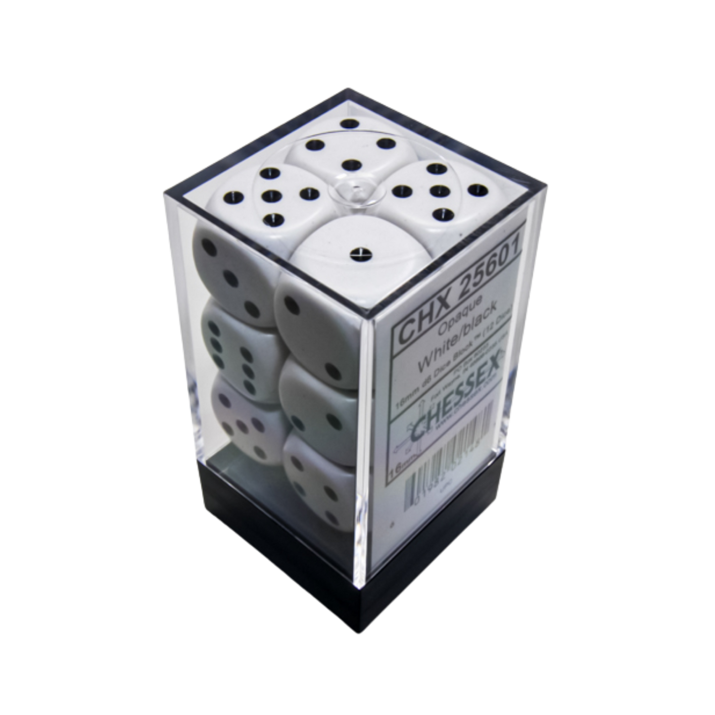 Chessex Opaque Dice Block (12 Dice)
