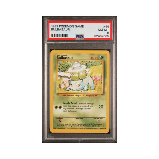 1999 Pokemon Game Bulbasaur #44 PSA 8