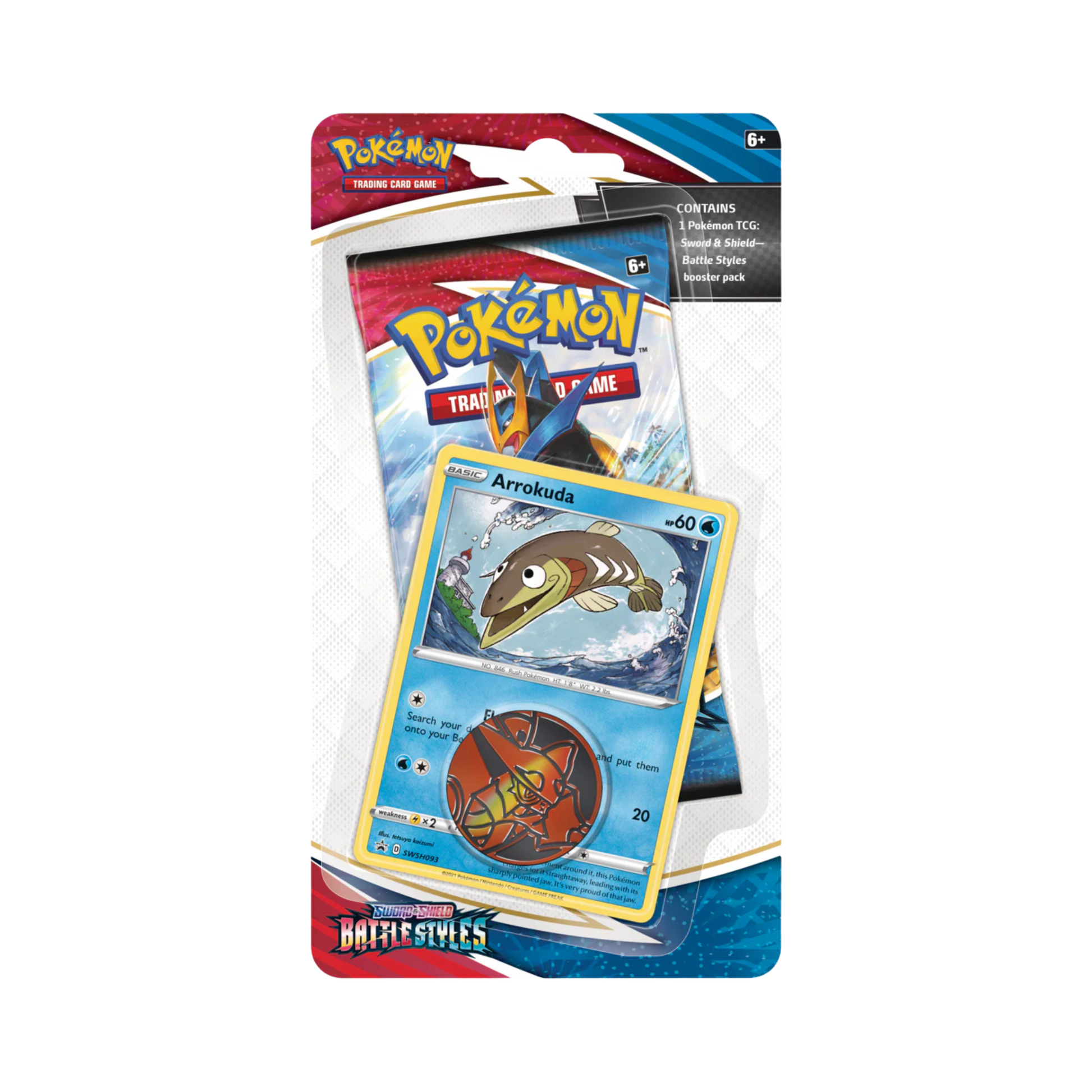 arrokuda pokemon card - SWSH093 Common Card Type Battle Styles Single Pack Blister