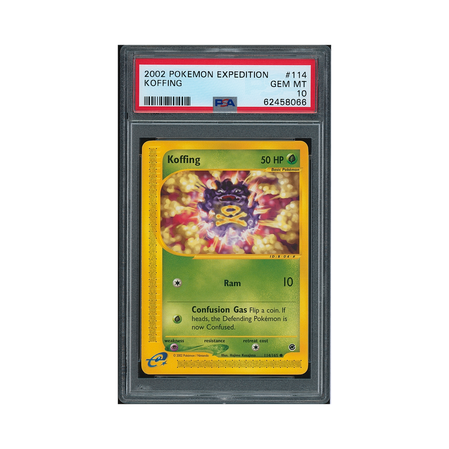 2002 Pokemon Expedition Koffing #114 PSA 10