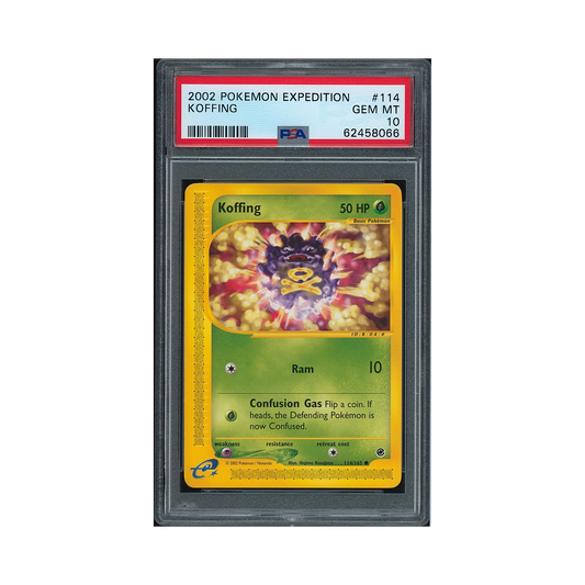 2002 Pokemon Expedition Koffing #114 PSA 10