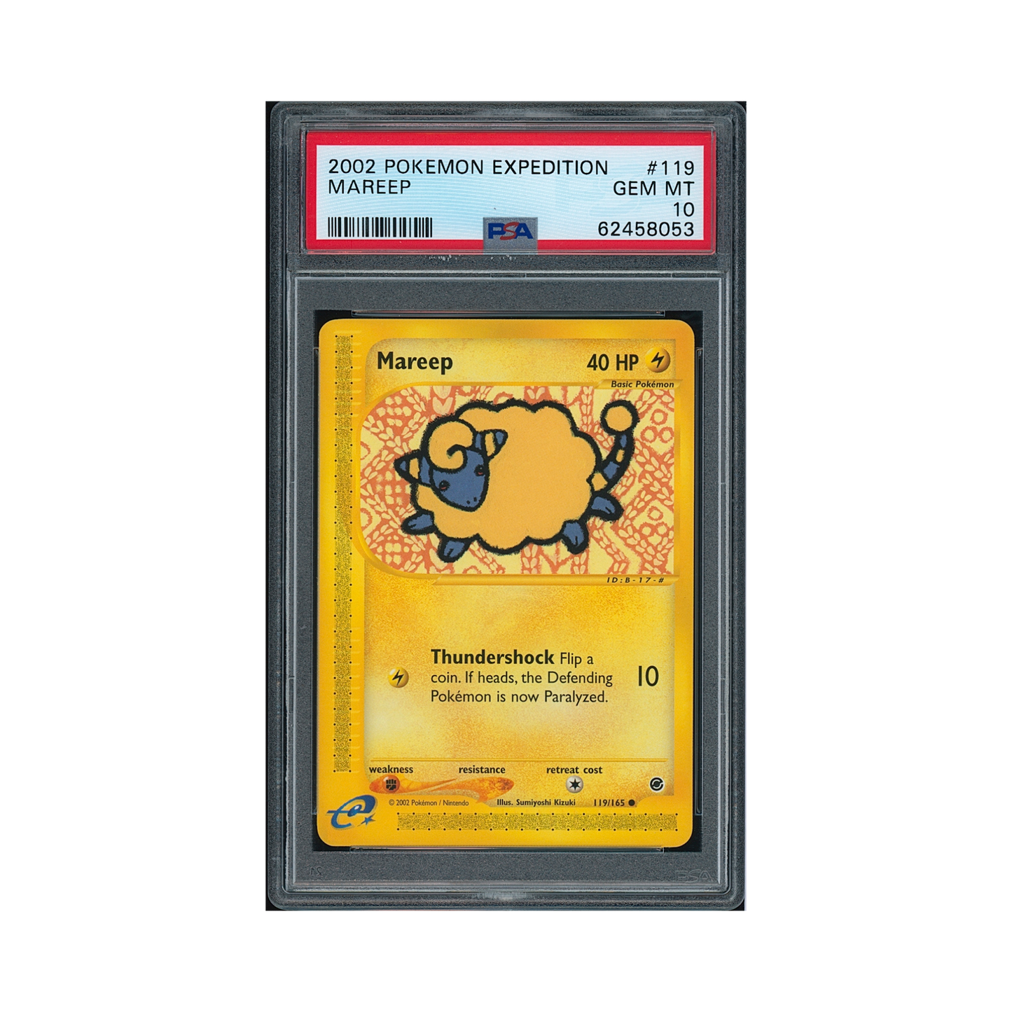 2002 Pokemon Expedition Mareep #119 PSA 10