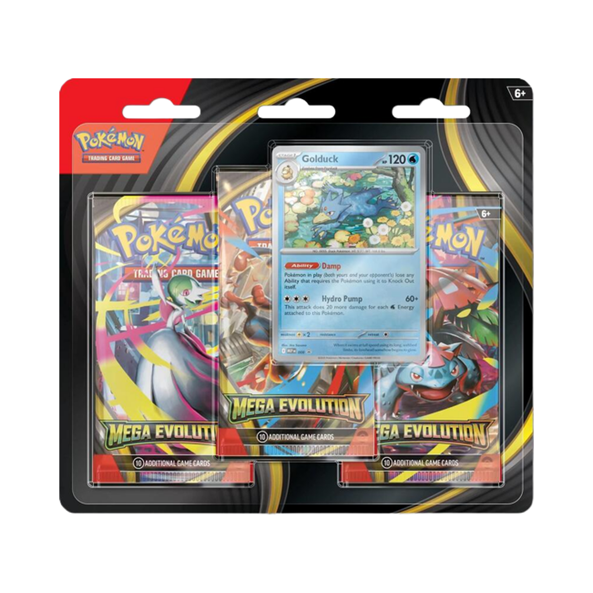 Mega Evolution 3 Pack Blister [Golduck]