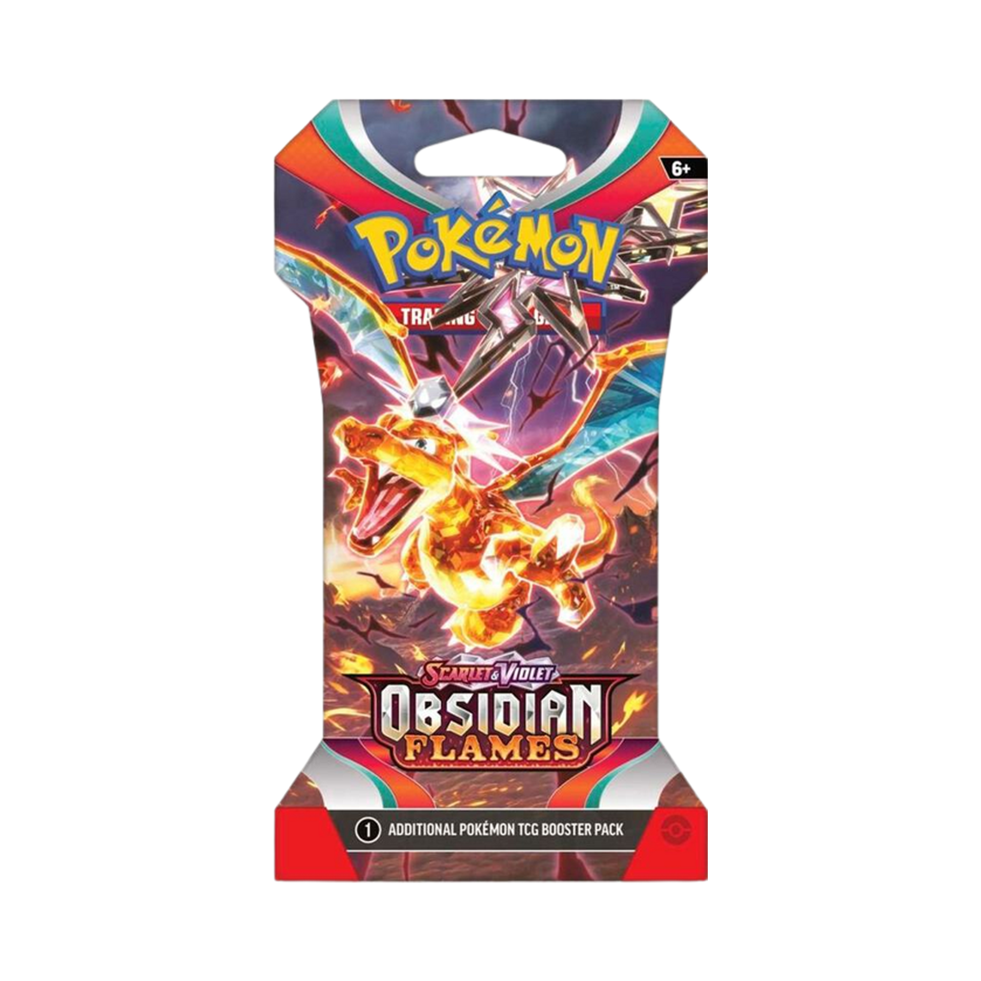 Obsidian Flames Sleeved Booster Pack – Common Lands
