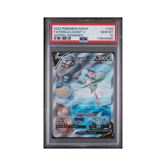 2022 Pokemon Sword & Shield Astral Radiance Hisuian Lilligant V #163 PSA 10