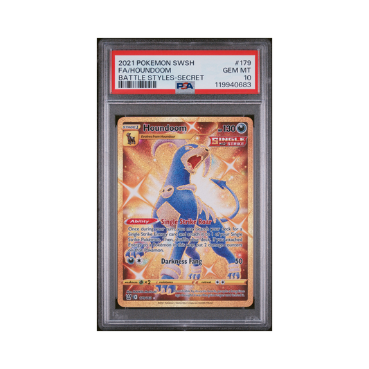 2021 Pokemon Sword & Shield Battle Styles Houndoom #179 PSA 10