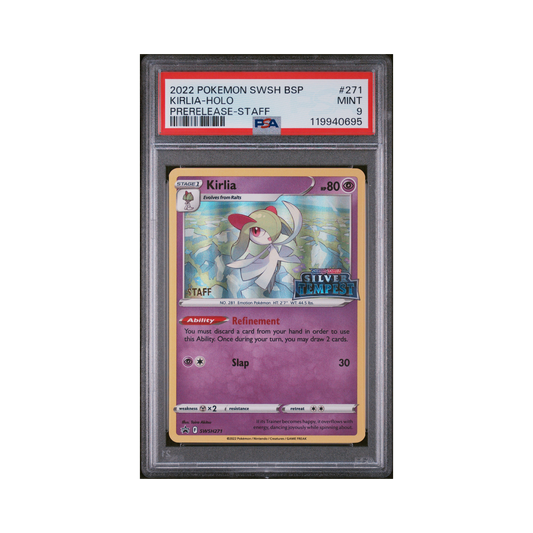 2022 Pokemon SWSH Black Star Promo Kirlia [STAFF] #271 PSA 9