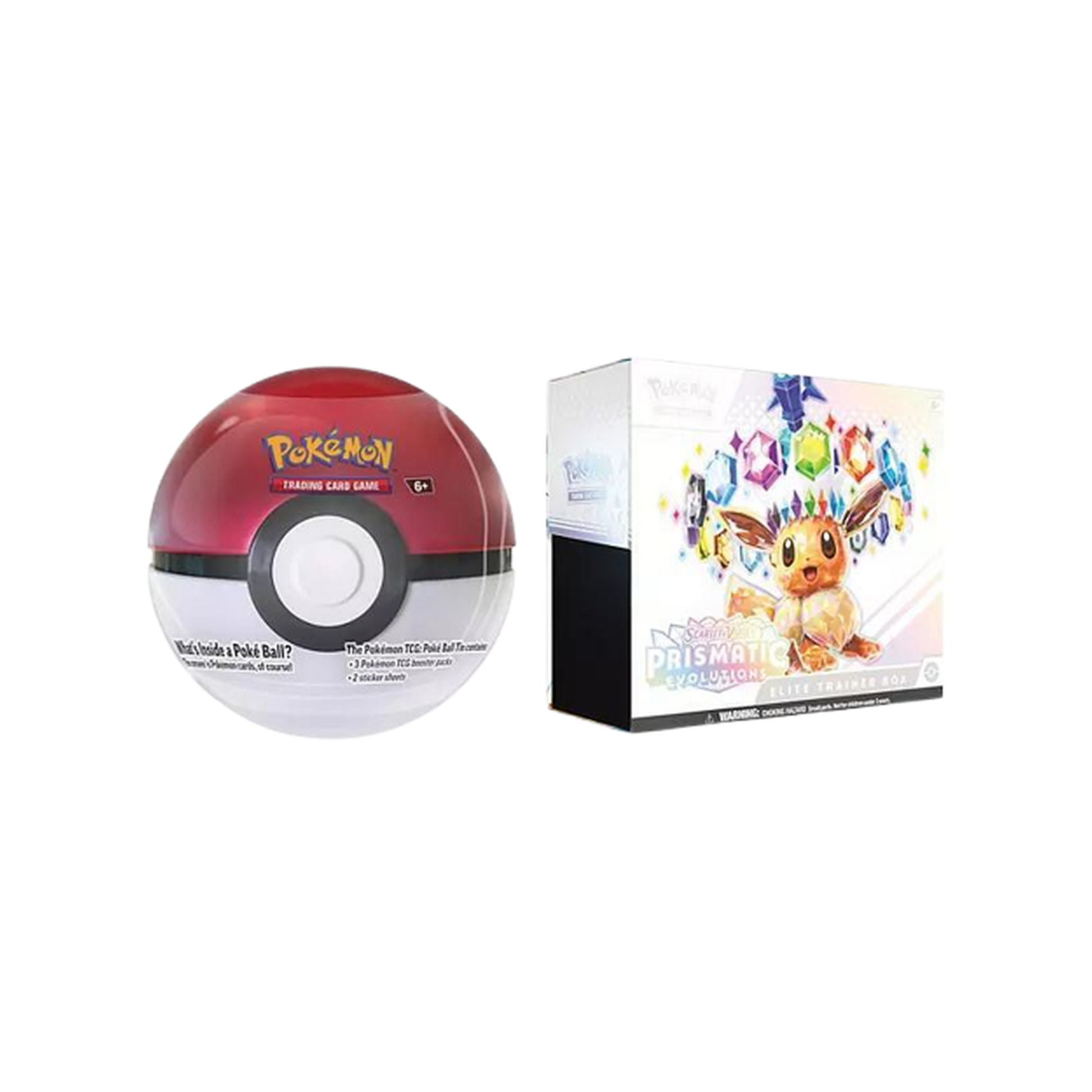Sam's Club Prismatic Evolutions Elite Trainer Box and Pokeball