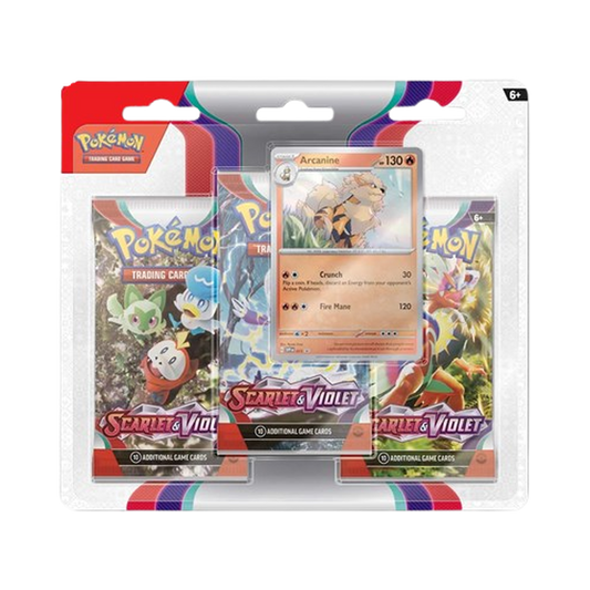 Scarlet & Violet 3-Pack Blister - Arcanine