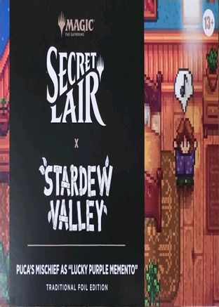 Secret Lair Drop: Secret Lair x Stardew Valley - Puca's Mischief As "Lucky Purple Memento"  - Traditional Foil Edition